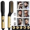 Multifunctional Mini Beard Straightener Quick Heated Comb Anti-Scald For Men Beard And Hair One-Piece Styling Straight Hair Comb