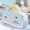 Zipper Pencil Case Soft Handle Pen Pouch Cute Style Pencil Box  Office Use