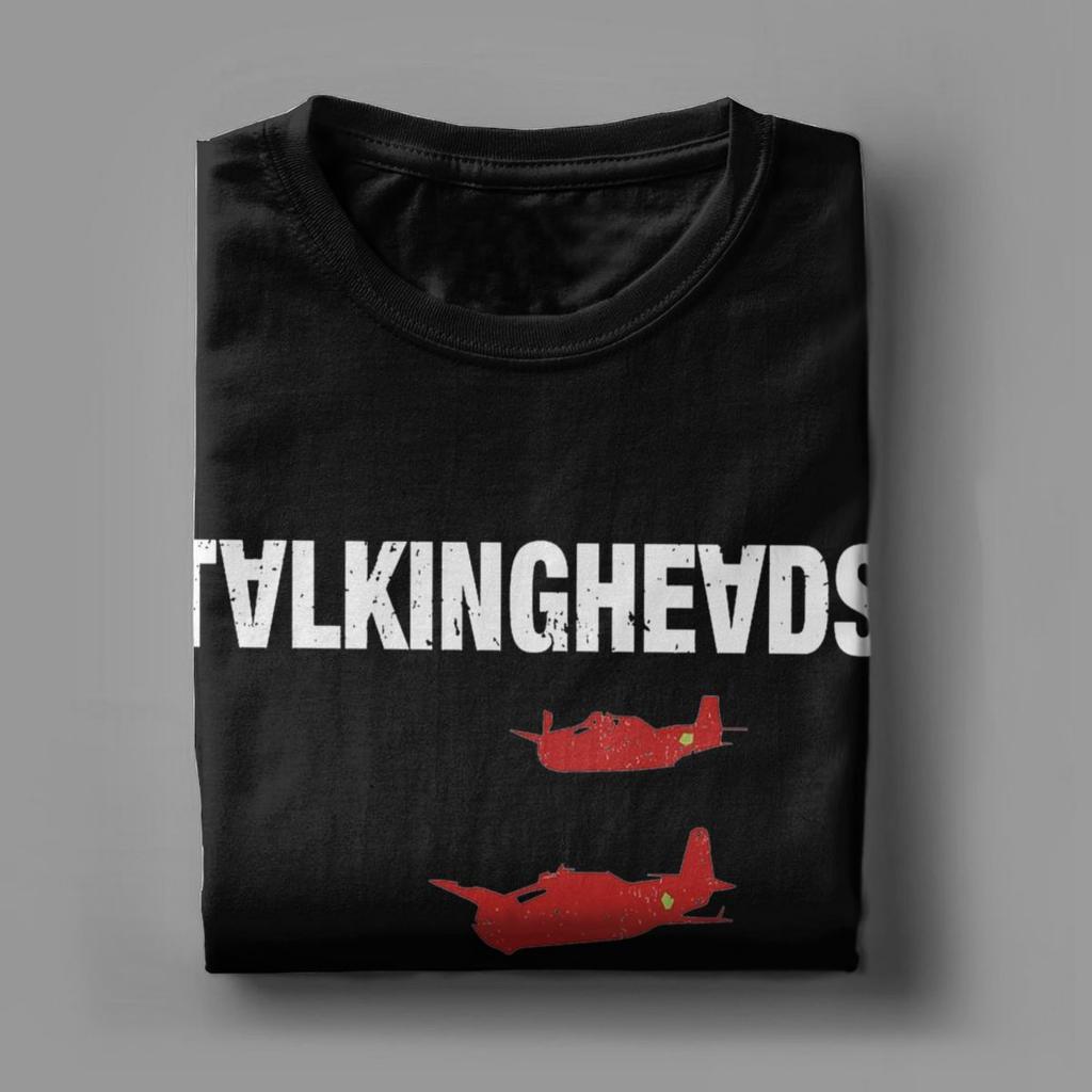 Футболки Talking Heads Remain In Light Мужские Винтажные Футболки из 100% хлопка Футболка с круглым вырезом и коротким рукавом Футболка с принтом