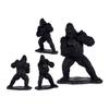 Decorative Figure Gorilla Black Resin (25.5 X 56.5 X 43.5 Cm)