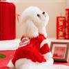 Китайский Новый год теплая одежда для четвероногих, не линяющая, осенне-зимняя одежда, одежда для маленьких собак, Тедди Би Сюн, померанский шпиц, питомец, щенок, одежда для собак