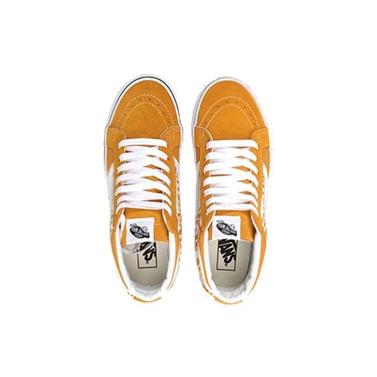 Vans Sk8 Переиздание Сплошной Логотип Полувысокие Кеды для Скейтбординга Унисекс Кеды для Скейтбординга Желтые VN0A391FTY7