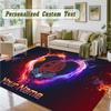 Crystal Velvet Square Rug Custom NameBolton Wanderers FC Pattern Non Slip Home Floor Decor Rug