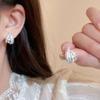 Luxe Pearl Lace Hollow Earrings: Elegant Women's Fashion Studs