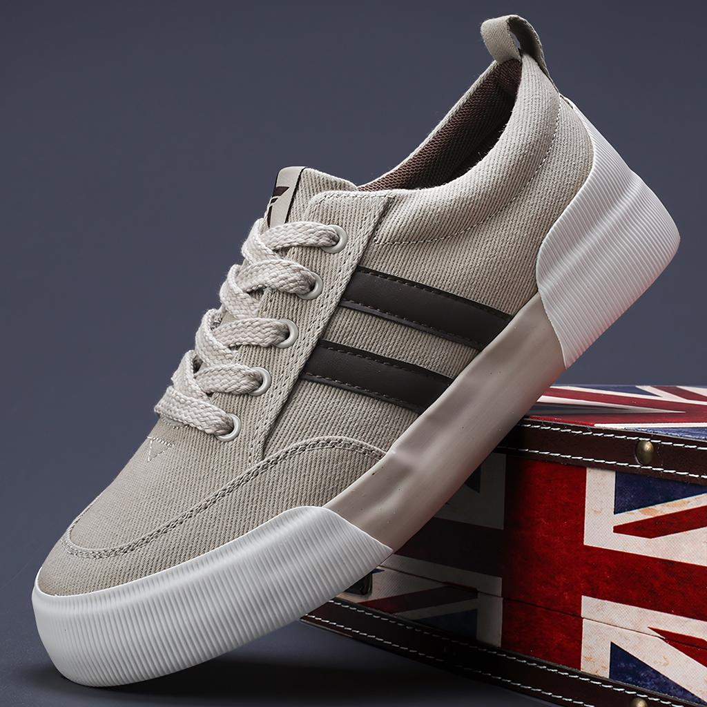 Весенние новые мужские туфли Niche Retro универсальные мужские парусиновые туфли повседневные тонкие повседневные низкие туфли мужские