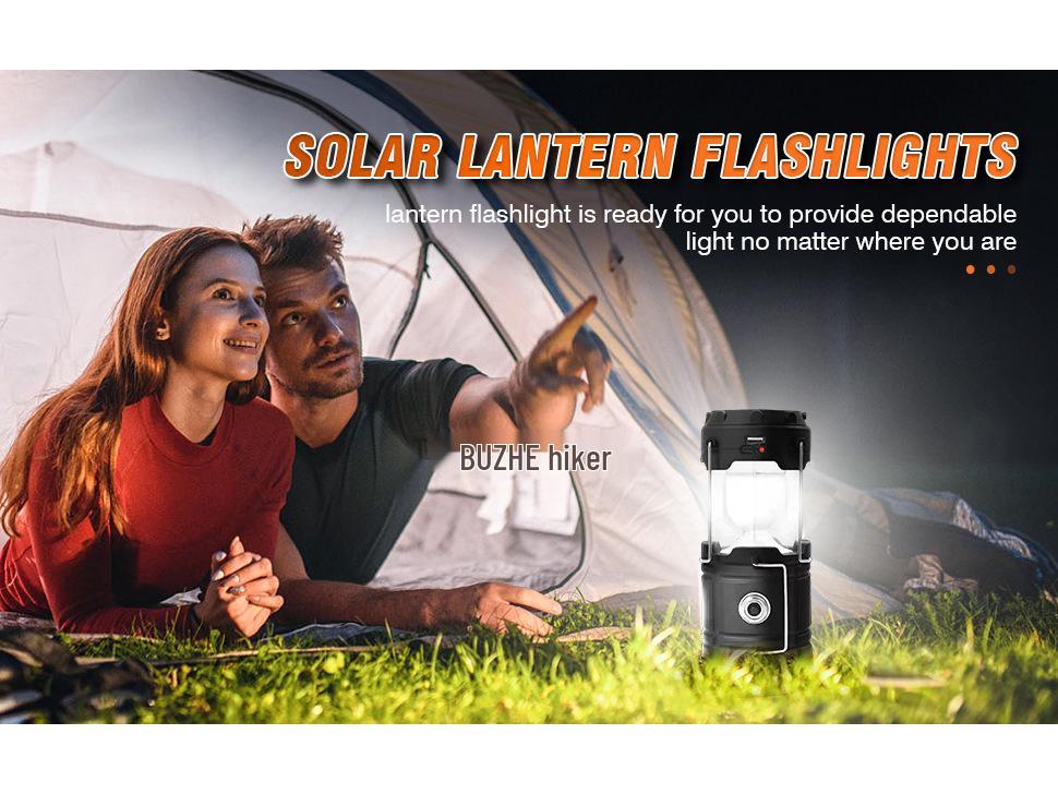 Multifunctional Outdoor Solar LED Camping Light