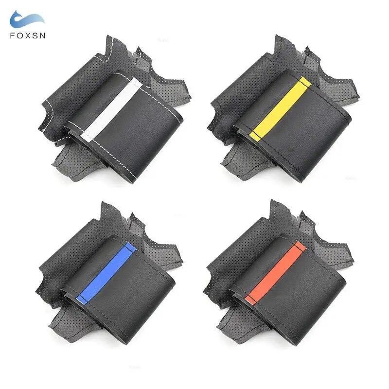 Braid Steering Wheel For Mini Hatchback Clubman Clubvan Convertible Coupe Roadster 3-Spoke Car Steering Wheel Leather Cover Trim