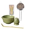 Набор для японского чая матча из 5 предметов: чайник с носиком, чаша для матча, бамбуковый венчик