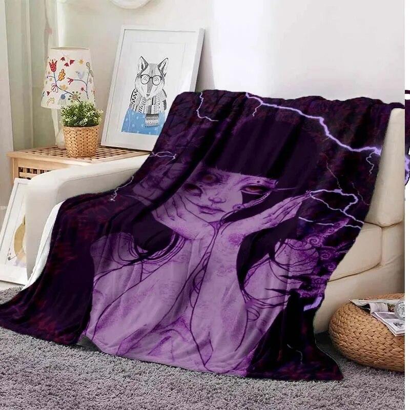 Мягкое плюшевое одеяло Junji Ito Tomie Kawakami Ghost, фланелевое одеяло для гостиной, спальни, кровати, дивана, чехол для пикника 3D
