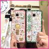 Anti-dust Wrist Strap Phone Case For Samsung Galaxy J510/J5 2016/J5108 Fashion Design Kickstand Silicone Cute Anti-knock