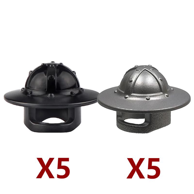 Конструктор MOC Средневековый Рыцарь Римский Солдат Аксессуар Шлем Головной убор Огненное Перо Щит Черный Орел Королевский плащ Кирпичная Игрушка