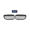 Car Front Diamond Kidney Grill Meteor Black Racing Grille For BMW 3 Series E92 E93 LCI 2 Doors 2010-2013 51137254967 51137254968
