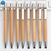 Custom Logo Bamboo Ballpoint Pen - Eco-Friendly Natural Bamboo Material