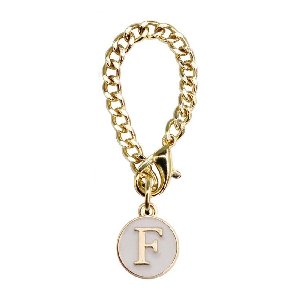 Белый/Черный Цепочка-ручка для чашки для воды Персонализированный Шарм-ручка Креативный Шарм с буквой для чашки Чашки