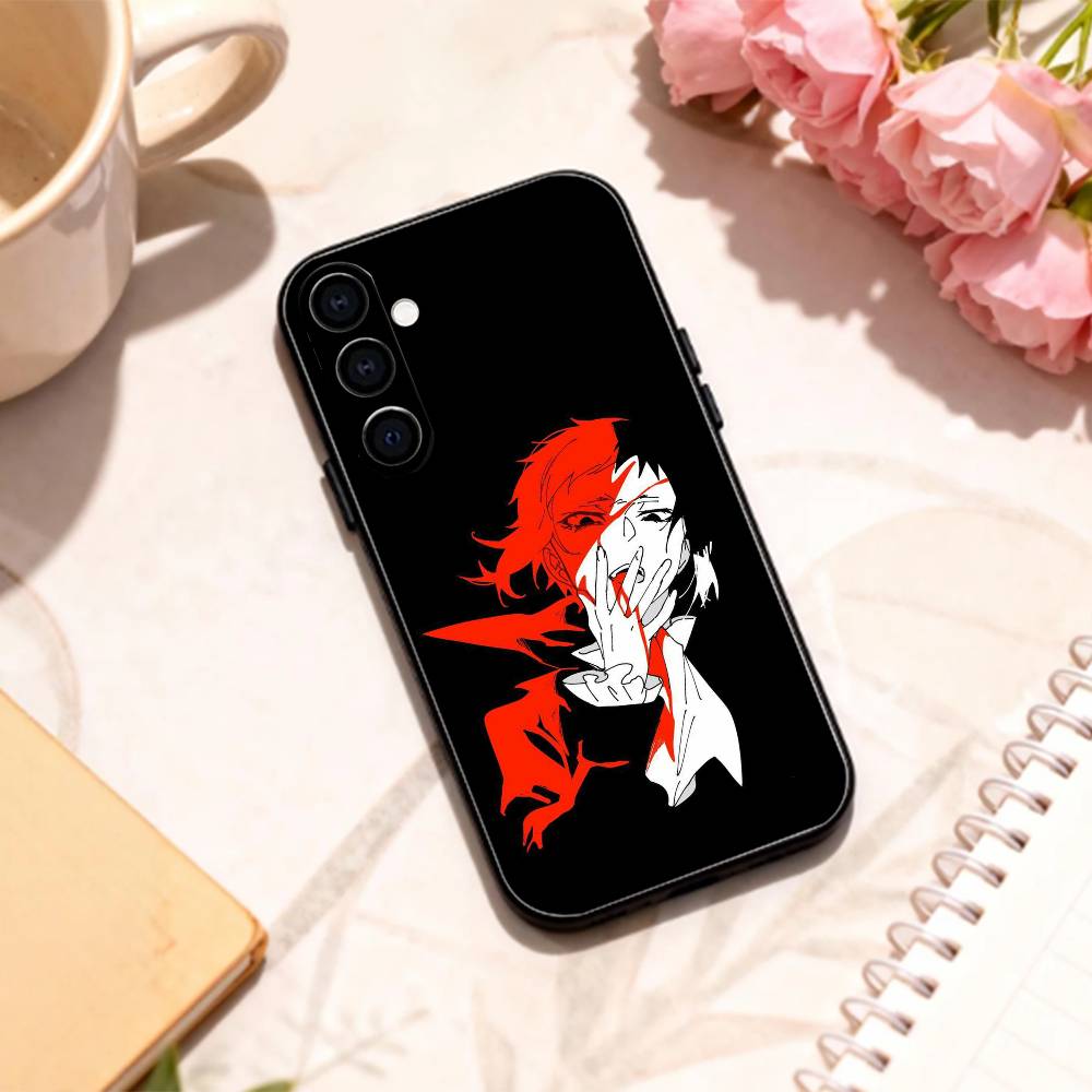 COOL B-BSD A-Akutagawa Чехол для телефона Samsung Galaxy A73, A72, A71, A70, A53, A52, A51, Другие Мягкий Черный Корпус