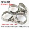 5 Bags(20pcs ,4pcs Per Bag) Dental Orthodontic Flat Bands Prewelded with Buccal Tube Tubes ROTH/MBT 022 32mm- 41.5mm