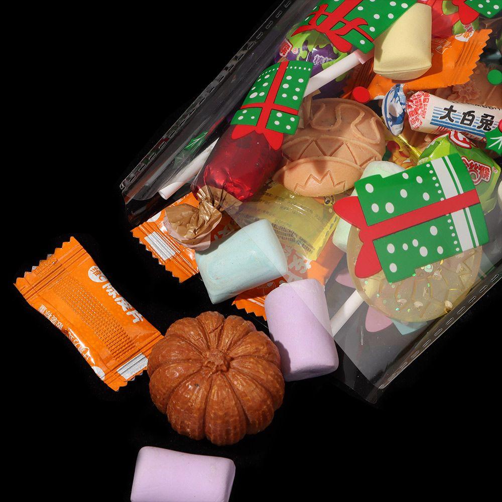 Дед Мороз Пряничный Рождественские Подарочные Пакеты Конфеты Целлофановый Пакет Упаковка для Печенья Выпечка Упаковка