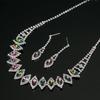Bohemia Multicolor Shine Crystal Chain Necklace &Earrings Jewelry Sets Women Jewelry ARI