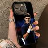 R-Теннис Роджер Федерер-r   Чехол для телефона для iPhone 17,16,15,14,13,12,11 Plus,Pro Max,XS,Красочный Серебряный Чехол для телефона Funda Cover