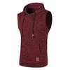 Men Sleeveless Hoodies Fashion Casual Hooded Sweatshirt Men Bodybuilding Tank Top Sporting Shirt Waistcoat Vest Gym