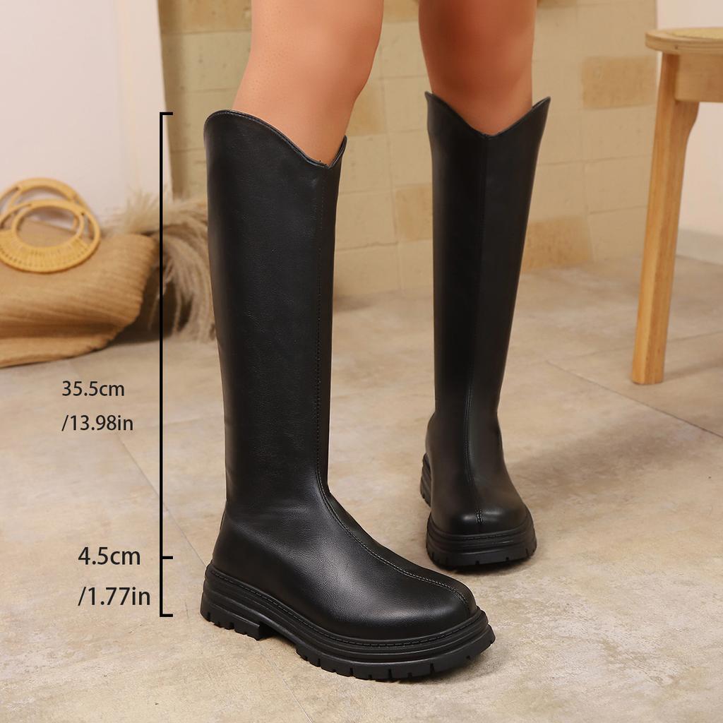 Autumn and Winter Versatile Boots Knight But Knee Boots New Foreign Trade Small Man 2025 US Tall Tube Rad