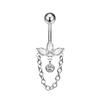 Кольцо в форме сердца в виде пупка, ювелирные изделия для женщин, нержавеющая сталь, циркон, кольцо для пупка, аксессуары для пирсинга