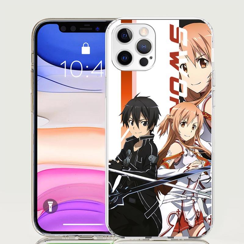 Anime Sword Art Online SAO Phone Case for Apple iPhone 17 Air 16 15 Plus 14 + 13 Mini 12 11 Pro Max 7 8 SE 16Max Soft Shell Cove