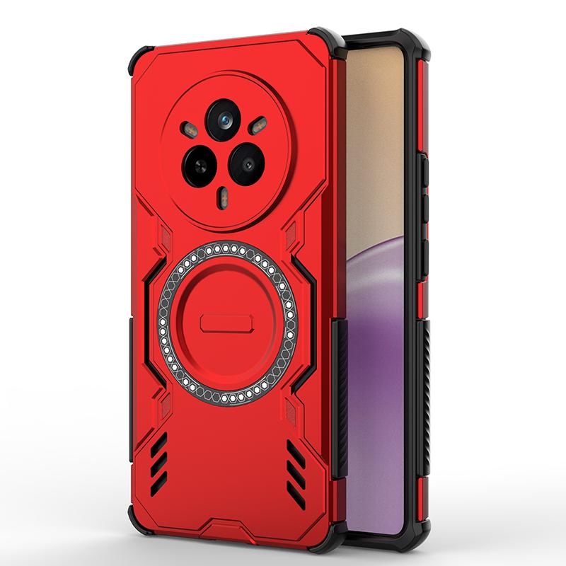 KEYSION Полый чехол для отвода тепла для Realme 14 Pro+ 5G Магнитное охлаждение Ударопрочный чехол для телефона для OPPO Realme 14T 5G 14 5G