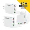 160 Вт USB зарядное устройство Multi Ports Type C быстрая зарядка телефона зарядное устройство для iPhone Samsung Xiaomi Huawei быстрая зарядка настенный адаптер