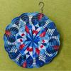 No Power Needed Colorful Wind Spinner for Indoor Outdoor Decor Blue Red White Halloween Home Garden Yard Large Metal Spinning Ornament