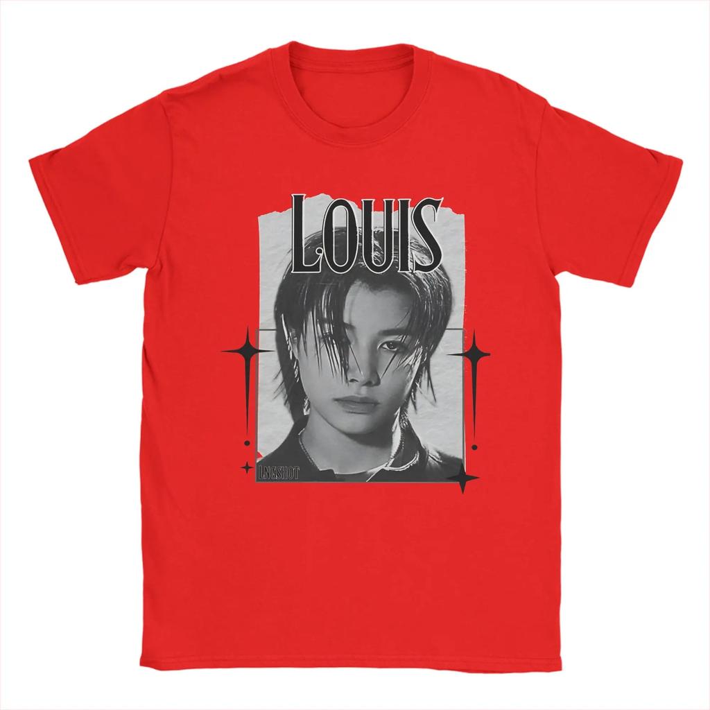 2026 Уникальная футболка Louis Rising с длинным рукавом Унисекс Хлопковые футболки с круглым вырезом Короткий рукав Одежда больших размеров