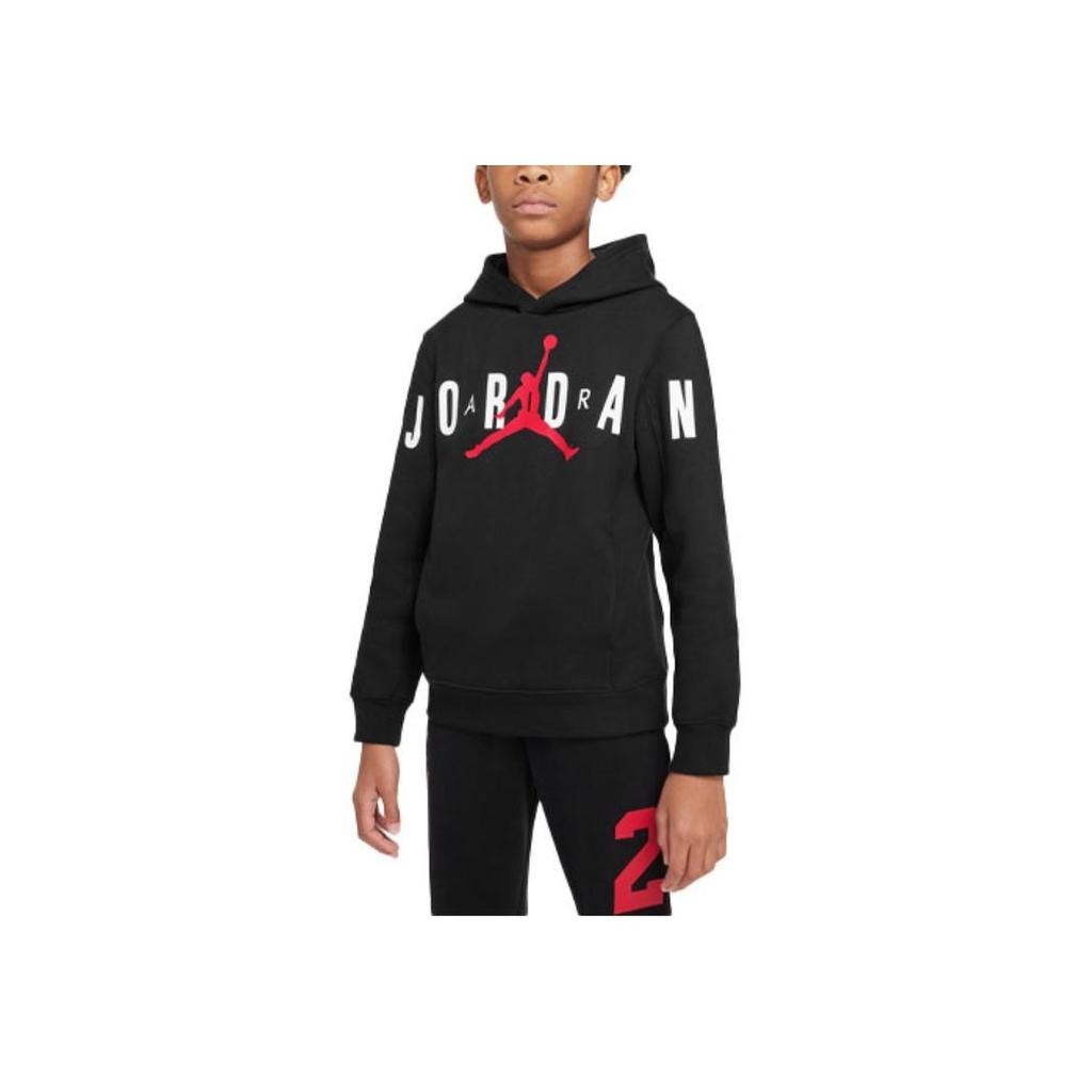 Jordan Logo Printed Sports Hoodie Kids Hoodies Black HA2577-023