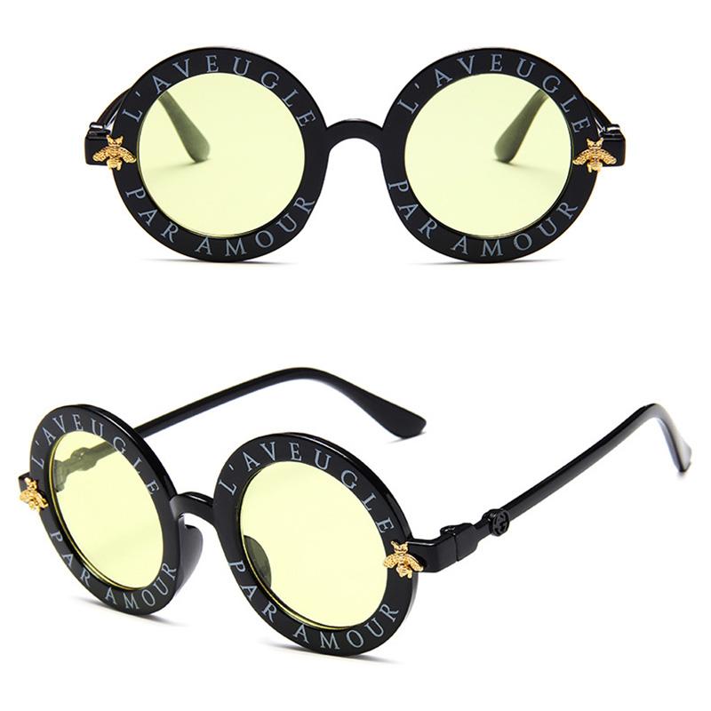 Винтажные популярные детские высококачественные детские горячая распродажа круглые солнцезащитные очки в стиле стимпанк очки Bee Oculos для мальчиков роскошные солнцезащитные очки для девочек уникальные