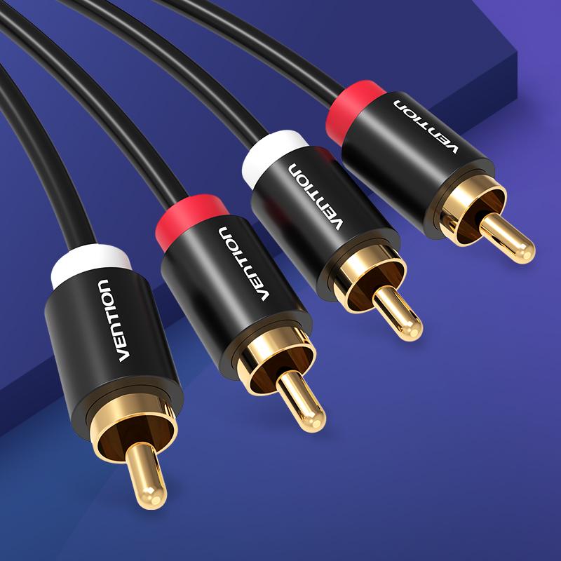 Vention 2RCA To 2RCA Audio Cable Male To Male for Home Theater DVD 1m1.5m2m Cable
