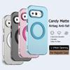 9a Magnetic for Magsafe Matte Phone Case for Google Pixel 9A Pixel9 A 9Pro XL Candy Color Полупрозрачный PC + TPU Защитный противоударный бампер