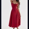 Summer Temperament, Solid Color, Fashionable, High-quality Suspender Dress, Medium Length Dress for Women