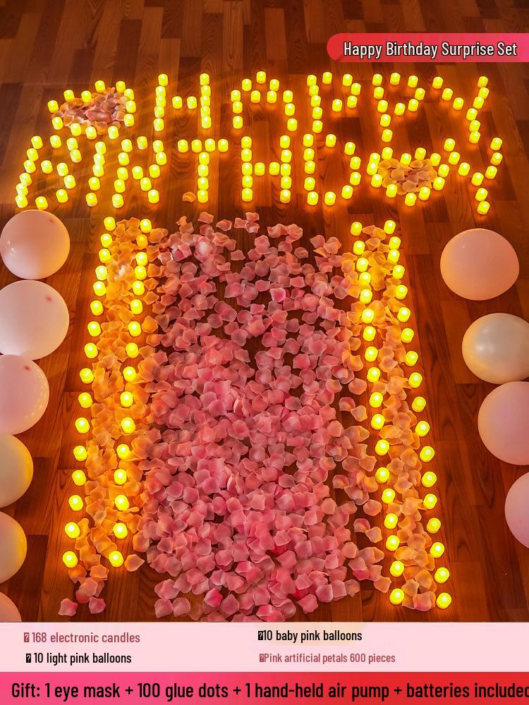 Romantic Indoor Proposal & Celebration Candle Decor Set