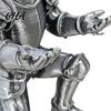Desktop Storage Ornament 3D Printed Knight Pen Holder, Kneeling Armor Stand, Vintage Desk Statue Stationery Organizer for Office Study And Gaming