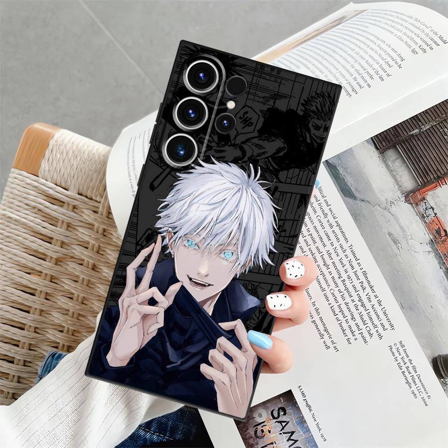Аниме J-ujutsu Cool Kaisen Чехол для Samsung Galaxy S25 Ultra S24+ S25+ S9 S20 S21 S22 S24 Plus S23 FE Мягкая задняя крышка телефона