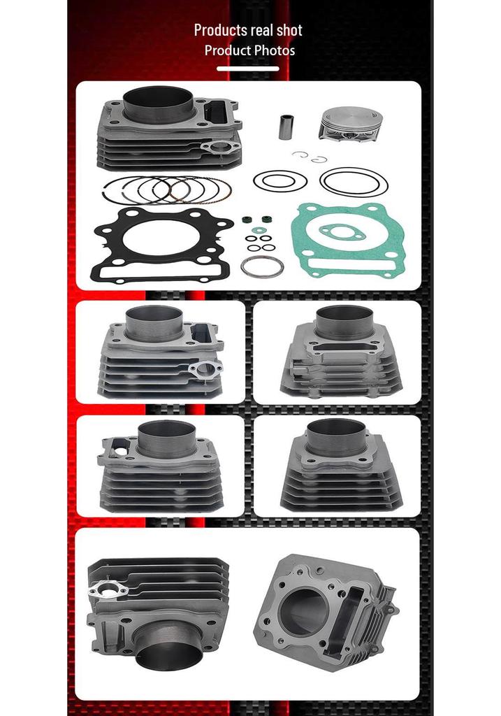ATV Motorcycle Cylinder Kit for Honda TRX300 Fourtrax 300FW with 74mm Piston Ring