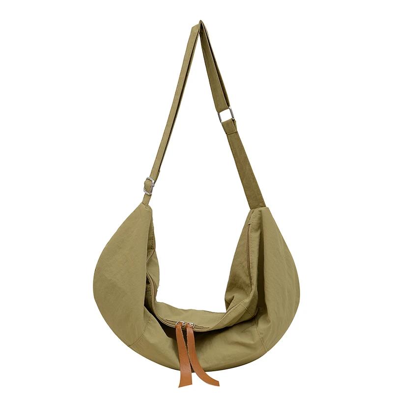 Женская сумка из прочного нейлона на молнии, повседневная, с внутренним отделением, сумка через плечо, сумка для швейных ниток