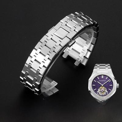 Ремешок для часов из нержавеющей стали 316, подходит для часов AP Royal Oak 15400/15500 41 мм, 26 мм.