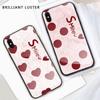 For Honor X8 X9 X9a P20 P30 P40 P50 Pro Infinix Hot 12i 40i Smart 8 Pro Vivo V23e V25e Girls Smile Love Heart Dot Shockproof Glass Hard Case Cover