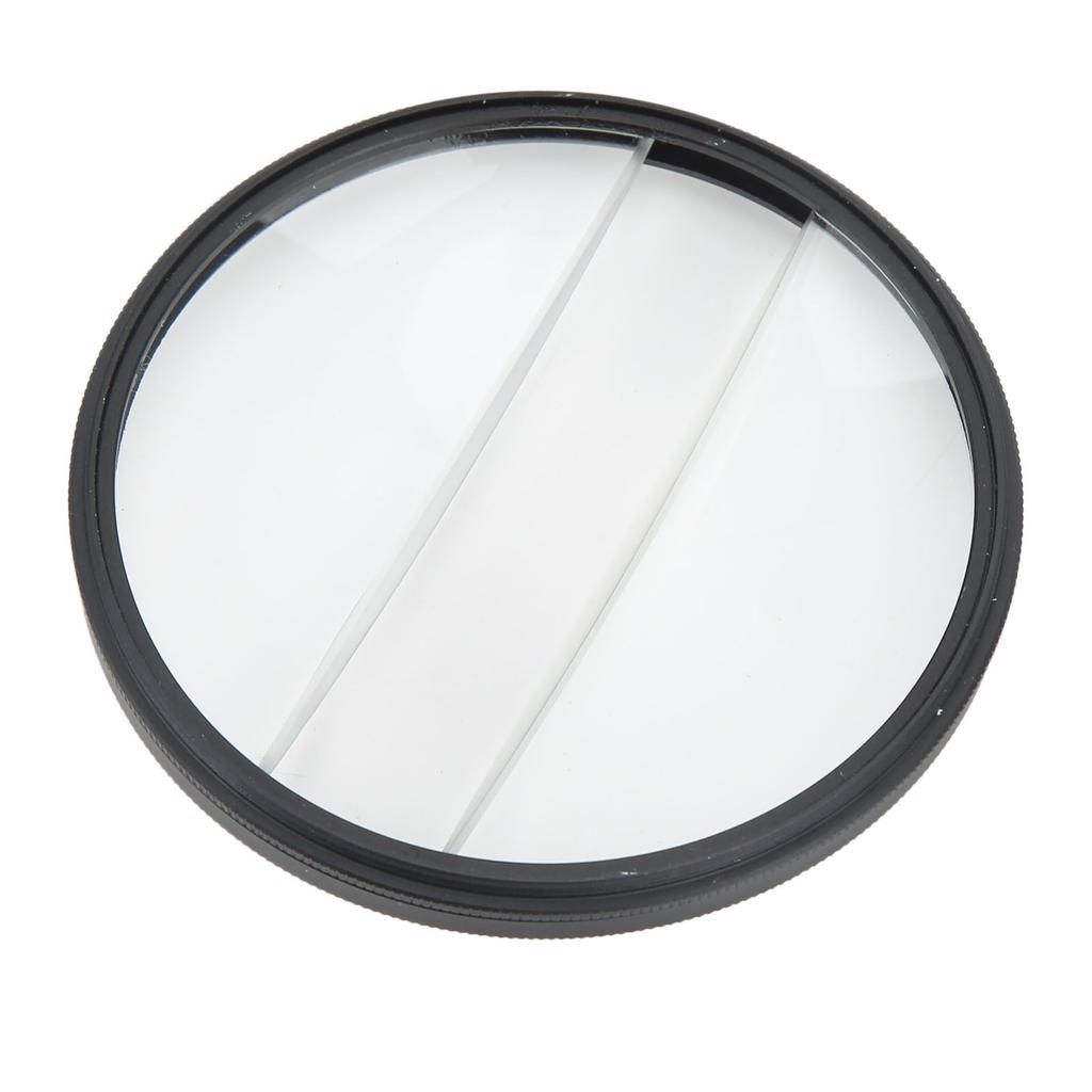 Camera Special Effects Filter Double Half Moon Glass Split Diopter Filter Foreground Blur Photography SLR Accessory