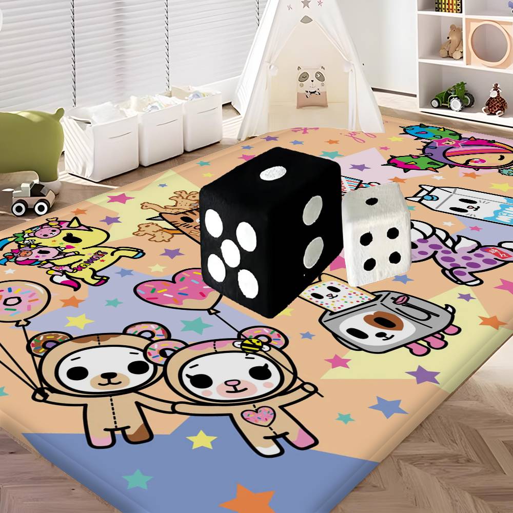 Мультяшный T-Tokidoki Кухонный коврик Детская Комната Спальня Декор Балкон Противоскользящий Коврик для двери Гостиная Alfombra