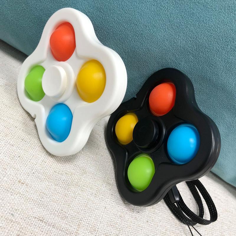 Игрушки для снятия стресса для детей и взрослых, сенсорные игрушки для аутистов, простые игрушки-непоседы с ямочками, брелок