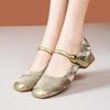 Толстый каблук весенняя мода пэчворк квадратный носок национальный стиль слово с ретро Мэри Джейн одинарная обувь женщины