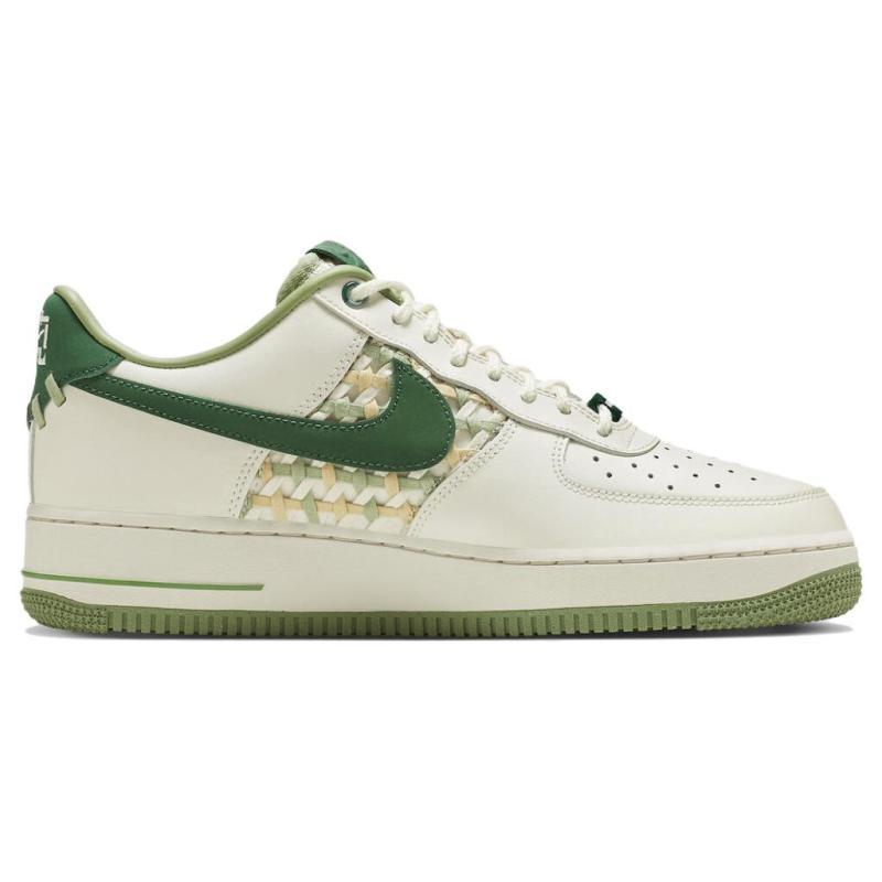 Nike Кроссовки Air Force 1 Low '07 Premium NAI KE Плетение Бамбук Парусный Горчичный Зеленый FN0369-100