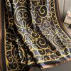 Autumn Winter Silk Scarf Women's Warm Shawl