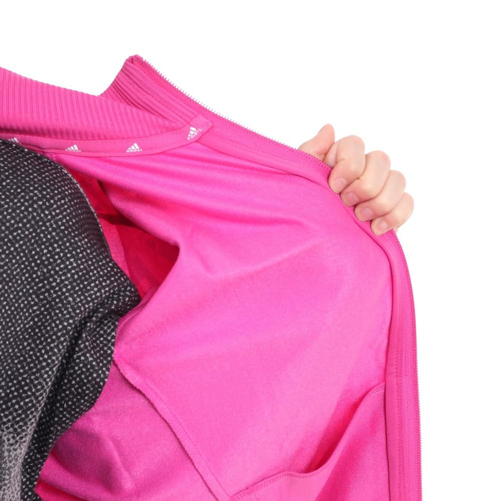 Комплект спортивного костюма Adidas Essentials с принтом для детей, фуксия J160, KOS14, полубоковой (IS2558),